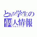 とある学生の個人情報（プロフィール）