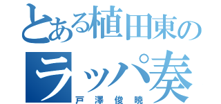 とある植田東のラッパ奏者（戸澤俊暁）