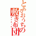 とあるおうちの敷き布団（オナホール）