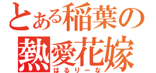 とある稲葉の熱愛花嫁（はるりーな）