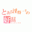 とある淫得一手の好濕（インデックス）