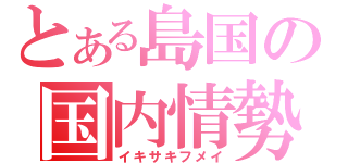 とある島国の国内情勢（イキサキフメイ）