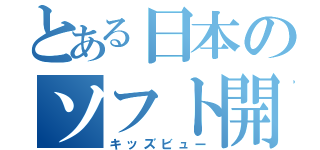 とある日本のソフト開発（キッズビュー）