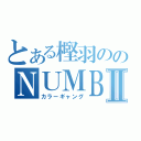 とある樫羽ののＮＵＭＢＥＲＳⅡ（カラーギャング）