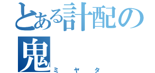 とある計配の鬼（ミヤタ）