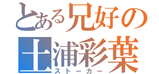 とある兄好の土浦彩葉（ストーカー）