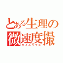 とある生理の微速度撮影（タイムラプス）