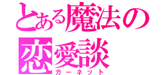 とある魔法の恋愛談（ガーネット）