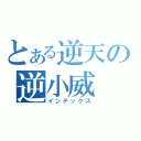 とある逆天の逆小威（インデックス）