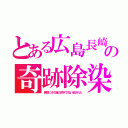 とある広島長崎の奇跡除染（偶然にその後の洪水で洗い流された）