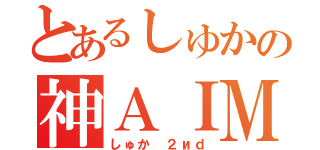 とあるしゅかの神ＡＩＭ（しゅか ２иｄ）