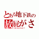 とある地下鉄の放屁がさ（くさいんじゃぁい！）