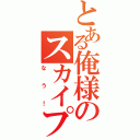 とある俺様のスカイプ（なう！）