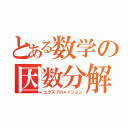 とある数学の因数分解（エクスプロメイション）