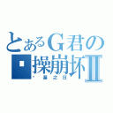 とあるＧ君の节操崩坏Ⅱ（搞基之日）