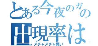 とある今夜のガガガの出現率は…（メチャメチャ悪い）