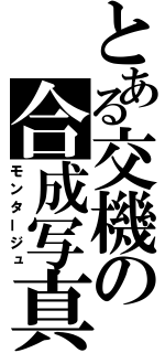 とある交機の合成写真（モンタージュ）