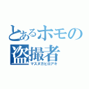 とあるホモの盗撮者（マスヌガヒロアキ）