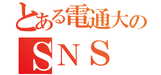 とある電通大のＳＮＳ（）