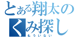 とある翔太のくみ探し（もういない）