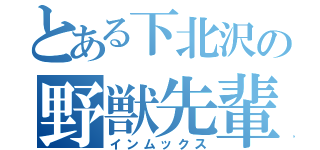 とある下北沢の野獣先輩（インムックス）