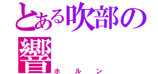 とある吹部の響（ホルン）