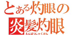 とある灼眼の炎髪灼眼（えんぱつしゃくがん）