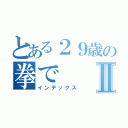 とある２９歳の拳でⅡ（インデックス）