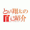 とある翔太の自己紹介（シークレット）