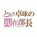 とある卓球の現在部長（チョコチップ）