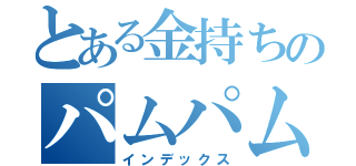 とある金持ちのパムパム（インデックス）