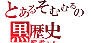 とあるそむむるの黒歴史（罵声・怒号・ｅｔｃ…）