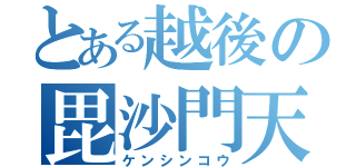 とある越後の毘沙門天（ケンシンコウ）