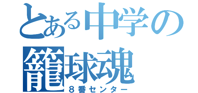 とある中学の籠球魂（８番センター）