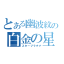 とある幽波紋の白金の星（スタープラチナ）