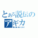 とある説伝のアギカ（闇に舞い降りた天才）