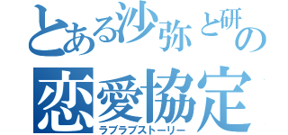 とある沙弥と研太の恋愛協定（ラブラブストーリー）