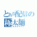 とある配信の極太麺（サヌキウドン）