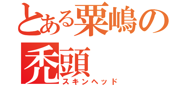 とある粟嶋の禿頭（スキンヘッド）