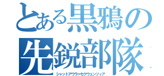 とある黒鴉の先鋭部隊（シャットアウラ＝セクウェンツィア）