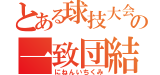 とある球技大会の一致団結（にねんいちくみ）