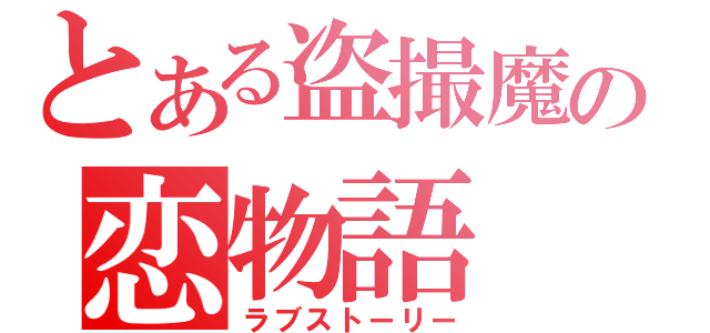 とある盗撮魔の恋物語（ラブストーリー）