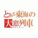 とある東海の大窓列車（ワイドビュー）