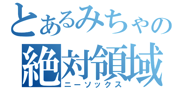 とあるみちゃの絶対領域（ニーソックス）