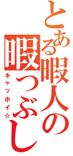 とある暇人の暇つぶし（キャッホイ☆）