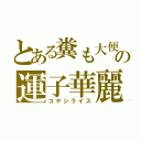 とある糞も大便の運子華麗（コヤシライス）