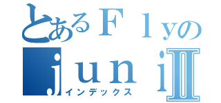 とあるＦｌｙのｊｕｎｉｏｒ１５Ⅱ（インデックス）