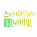 とある中学の長尾明果梨（暇人）