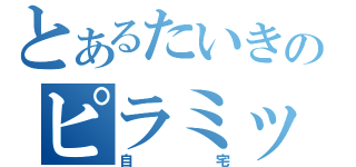 とあるたいきのピラミッド（自宅）