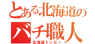 とある北海道のバチ職人（北海道ドンだー）